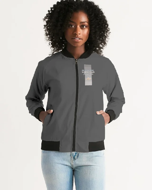 Indian Silver fox Women's Bomber Jacket Women's office jackets