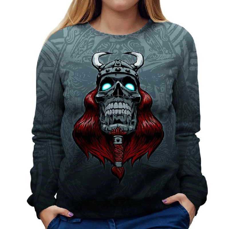 Valhalla Womens Sweatshirt Printed Sweatshirt Hoodie