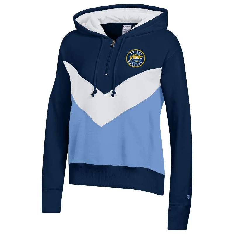 Toledo Walleye Ladies Big Stripe Hood Graphic Sweatshirts Collection