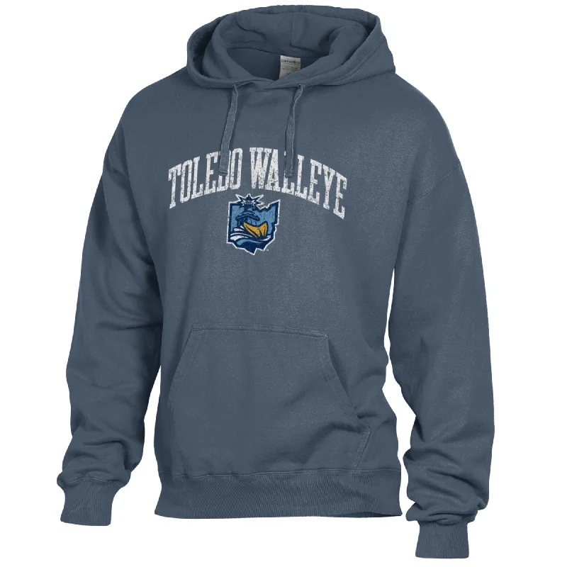 Toledo Walleye Lighthouse Comfort Wash Hooded Sweatshirt Women’s Hoodie with Logo