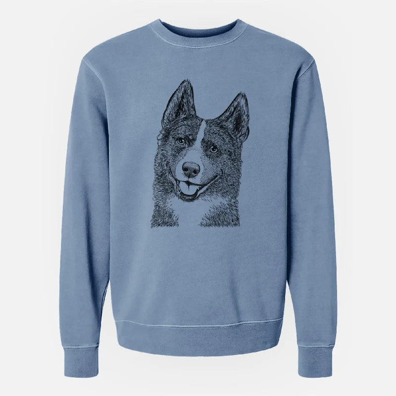 Bare Tosca the Karelian Bear Dog - Unisex Pigment Dyed Crew Sweatshirt Fleece Hoodies & Sweatshirts