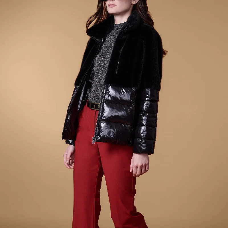 Fur Combo Jacket Women's H&M jackets