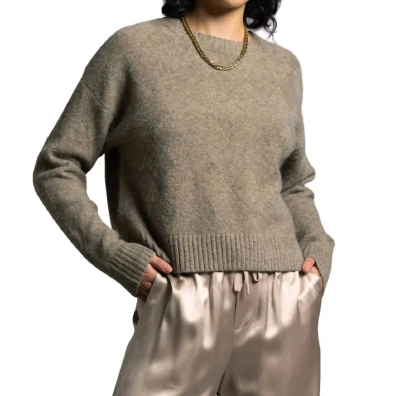 Christabel Sweater In Desert Tan Moisture-wicking sweaters