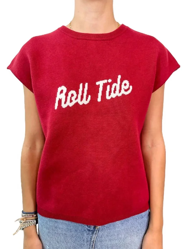 Game Day Sweater In Roll Tide Cozy knit sweaters for winter