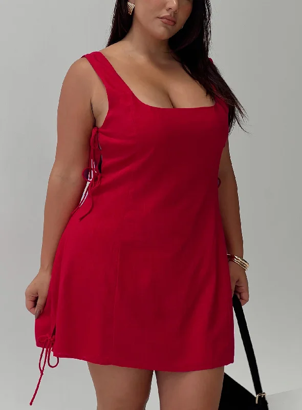 Play It Again Mini Dress Red Curve Best mini dresses for casual wear