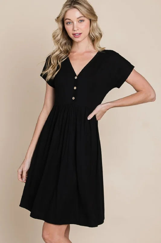 V-Neck Short Sleeve Dress Wrap mini dresses