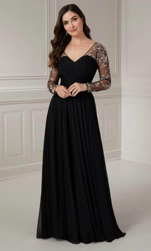 Christina Wu Elegance 17120 - Long Sleeve Applique Evening Dress Office party dresses