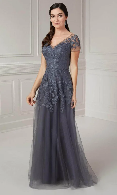 Christina Wu Elegance 17135 - Short Sleeve Lace Evening Gown Spring party dresses