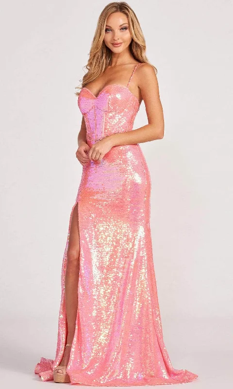 Colette By Daphne CL2054 - Sequined Sweetheart Evening Dress Best party dresses for curvy figures