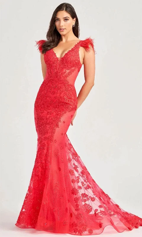 Ellie Wilde EW35009 - Feather Trumpet Evening Dress New Year's Eve party dresses