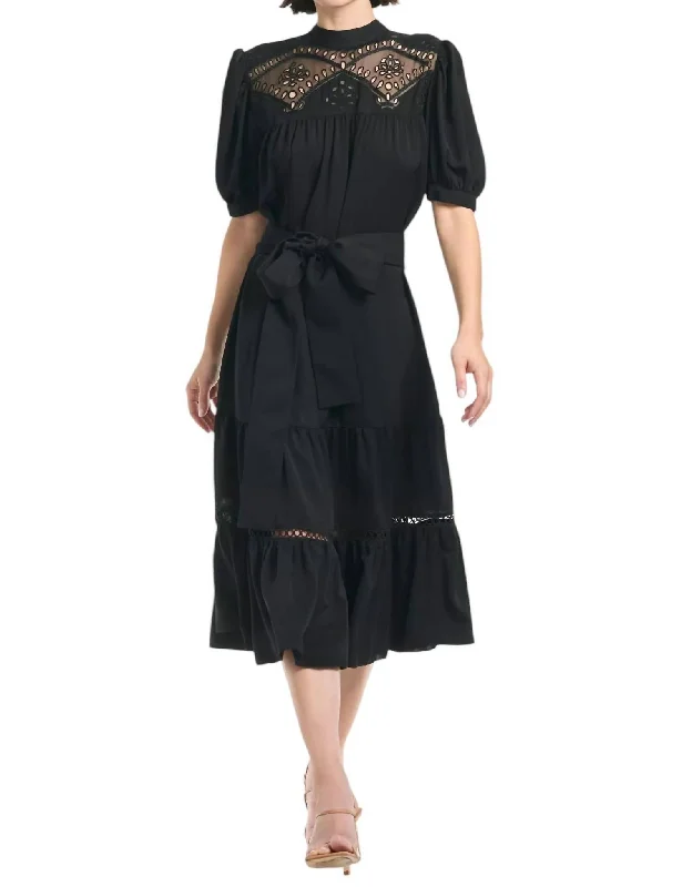 Annika Dress In Black Denim unclassified dresses