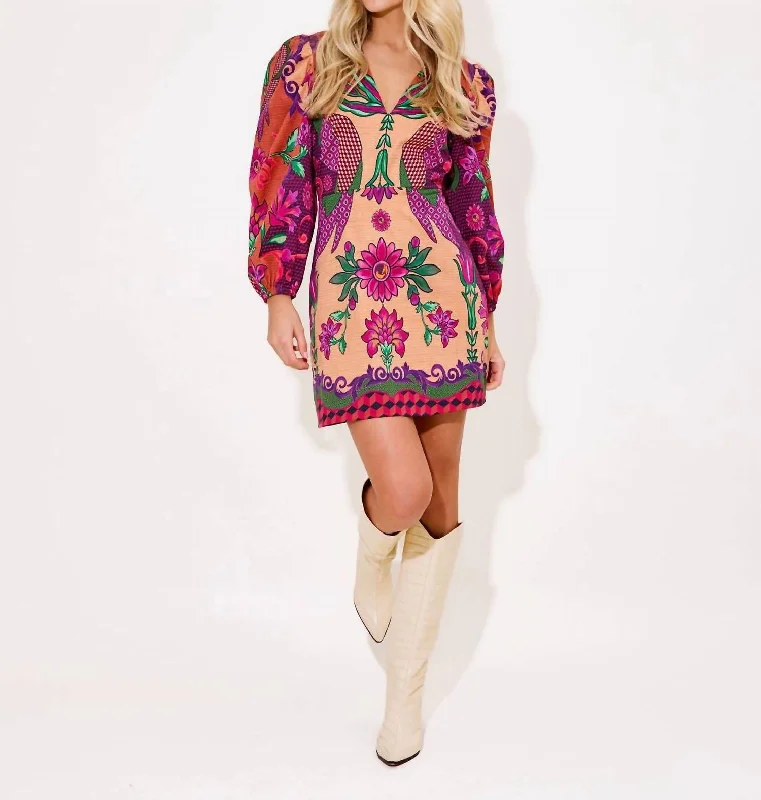 Bridgette Dress In Peacock Bloom Preppy unclassified dresses