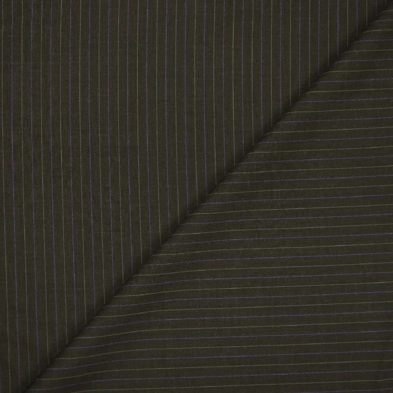 Brown, Beige and Purple Stripe Wool Suiting Fabric Bright color unclassified dresses