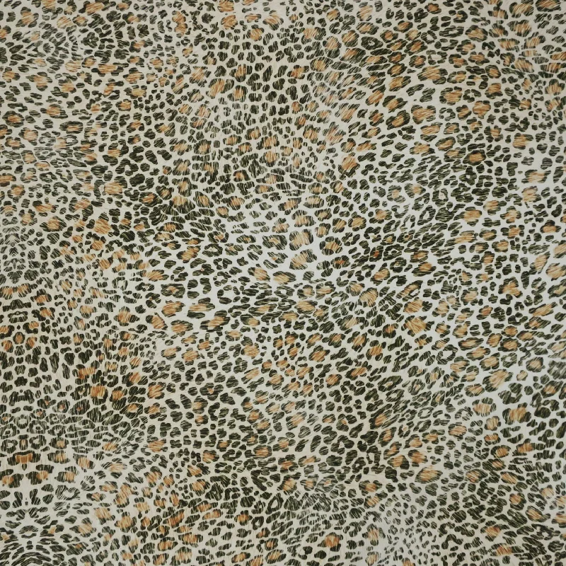 Cheetah Abstract Charmeuse Polyester Fabric Earthy tone unclassified dresses