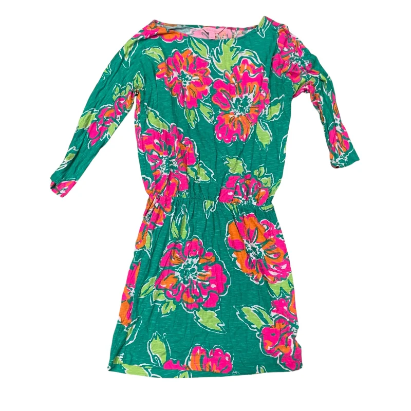 Dress Designer By Lilly Pulitzer In Green, Size: Xs Embroidered unclassified dresses