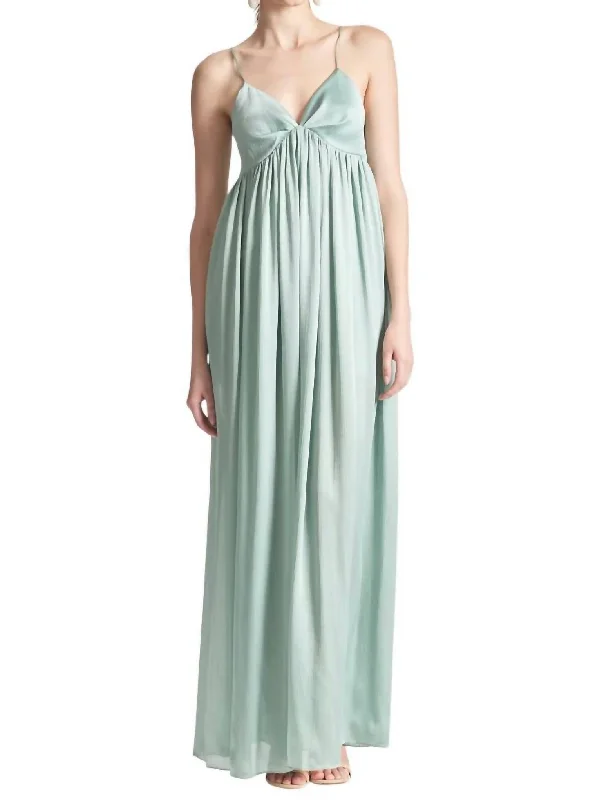 Jessica Gown In Jade Polka dot unclassified dresses