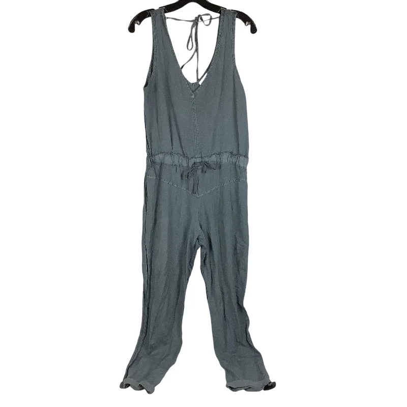 Jumpsuit By Young Fabulous & Broke In Blue, Size: Xs Embroidered unclassified dresses