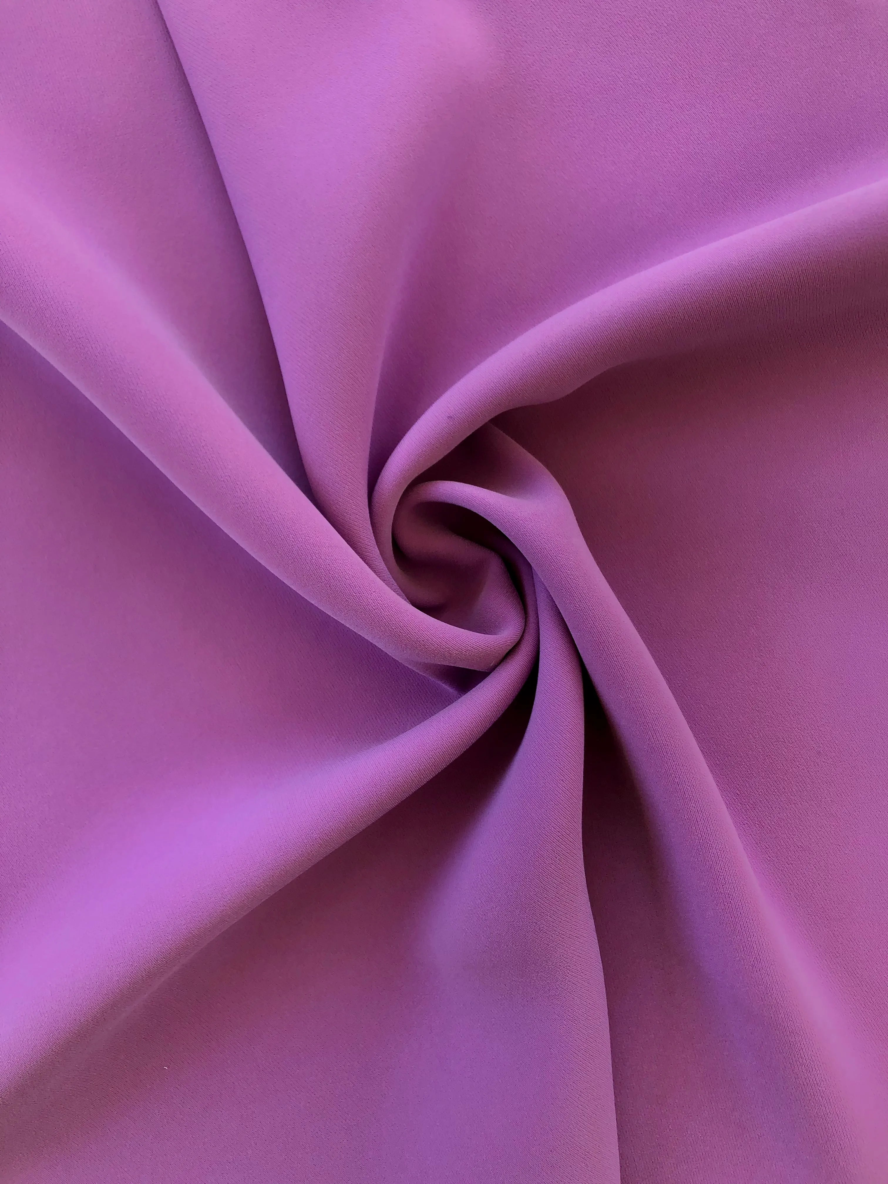 Lilac Solid Semi Stretch Crepe Petalo Di Rosa Fabric One-shoulder unclassified dresses