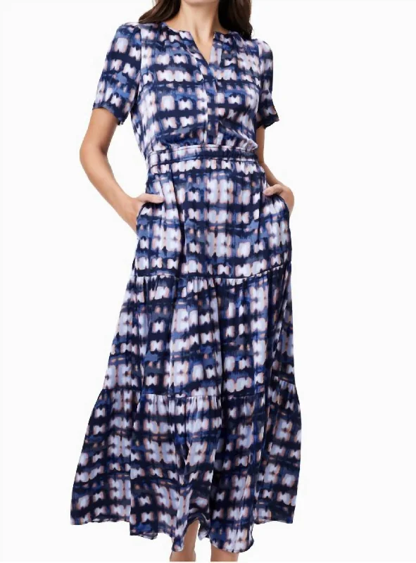 Shibori Glow Daydream Dress In Indigo/multi Minimalist unclassified dresses