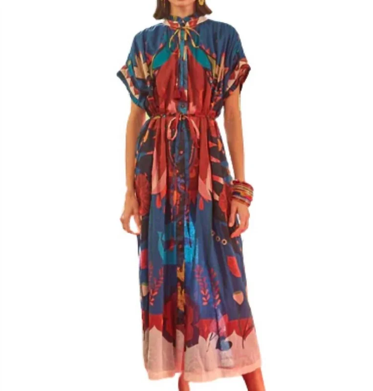 Valerie Kaftan In Peacock Print Cocktail unclassified dresses