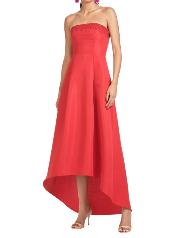 Blake Gown In Cherry Red Beach unclassified dresses