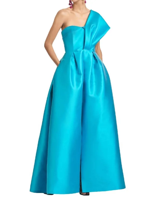 Clarissa Gown In Aqua Summer unclassified dresses