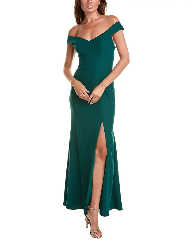 Dessy Collection Off-the-Shoulder Gown Fall unclassified dresses