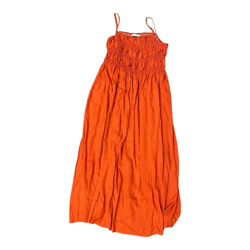 Dress Designer By  BEC+BRIDGE In Orange, Size: M Sleeveless unclassified dresses