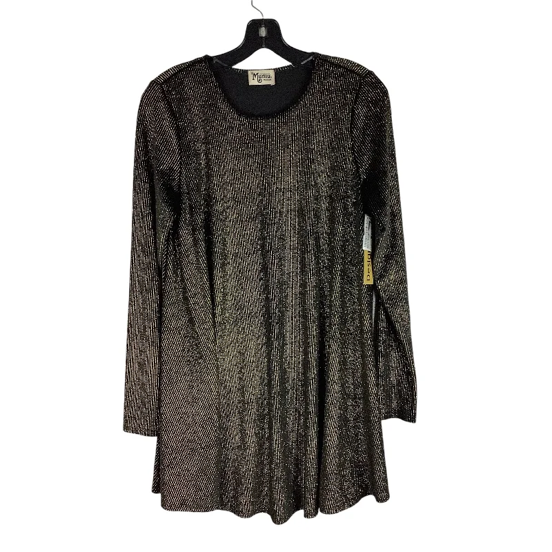 Dress Designer By Show Me Your Mumu In Black & Gold, Size: M High-end unclassified dresses