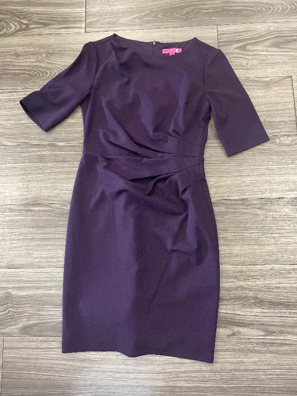 Dress Work By Betsey Johnson In Purple, Size: 4 Denim unclassified dresses