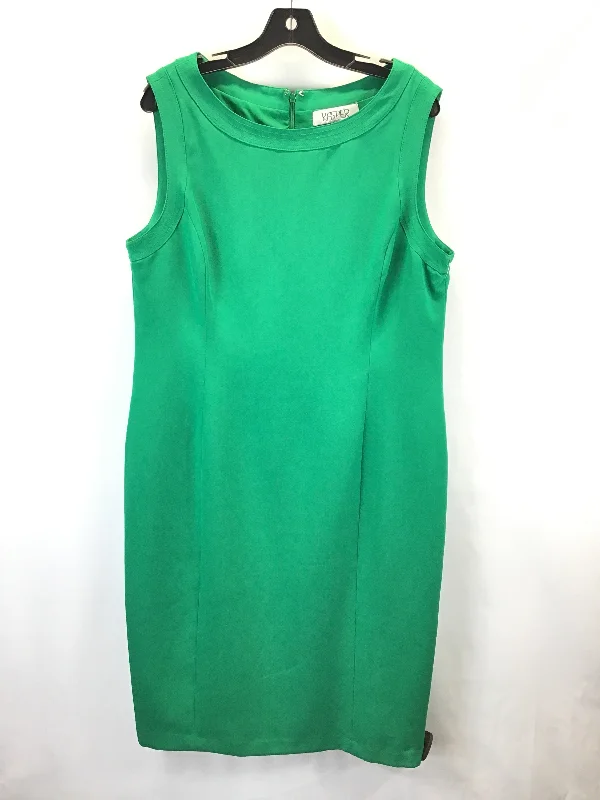 Dress Work By Kasper In Green, Size: 16 Monochrome unclassified dresses