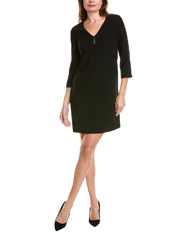 Elie Tahari Crepe Shift Dress Lightweight unclassified dresses