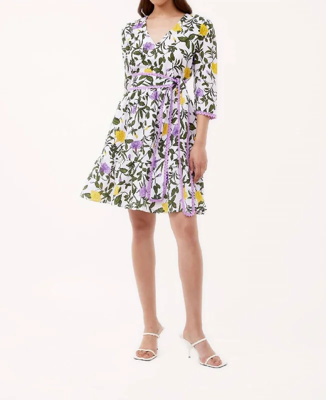 Heidi Dress In Tuscan Gardens Iris Street style unclassified dresses