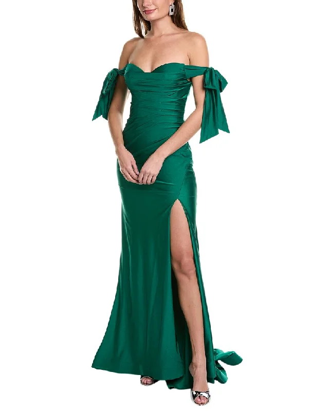 issue New York Ruched Gown Holiday unclassified dresses