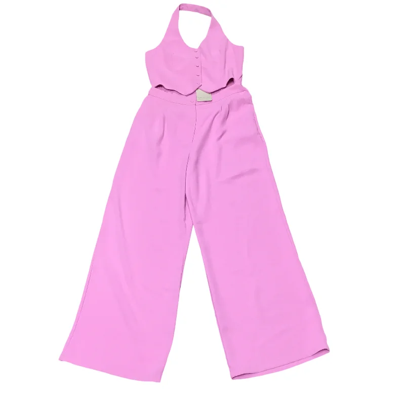 Jumpsuit By Cmb In Pink, Size: L Halter unclassified dresses