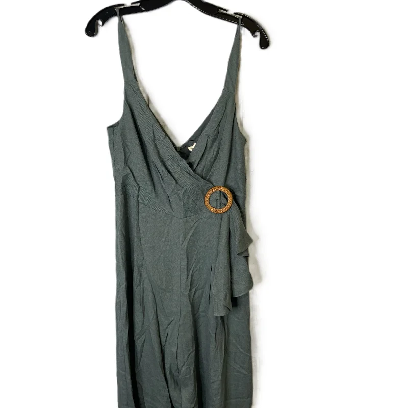 Jumpsuit By Eesome In Green, Size: M Striped unclassified dresses