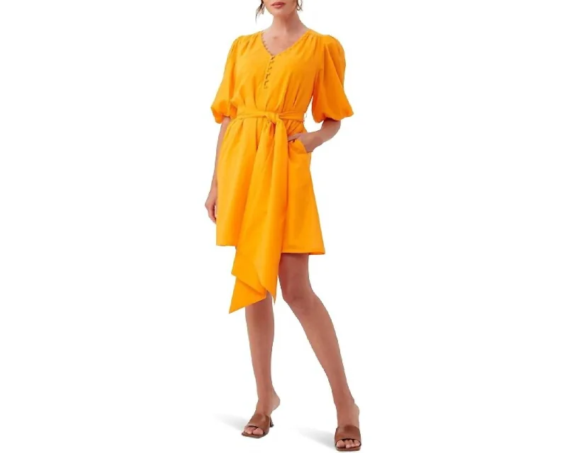 Malina Dress In Florida Orange Fashionable unclassified dresses