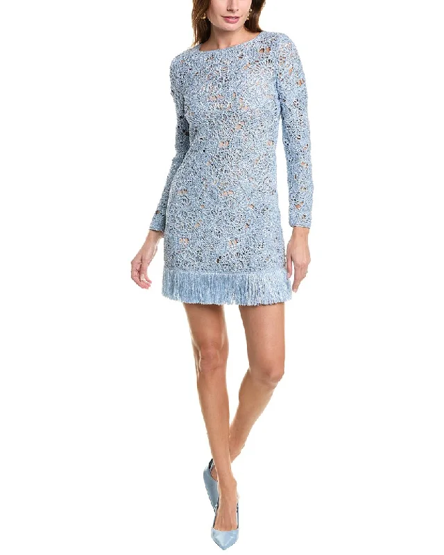 Oscar de la Renta Birdsnest Crochet Shift Dress Formal unclassified dresses