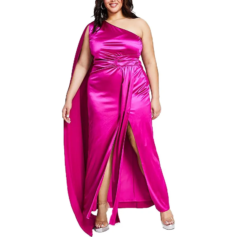 Plus Womens Satin Prom Evening Dress Party unclassified dresses