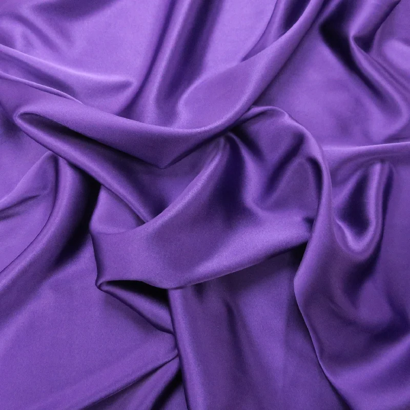 Purple Solid 54" Wide Silk Charmeuse Fabric 19mm Metallic unclassified dresses