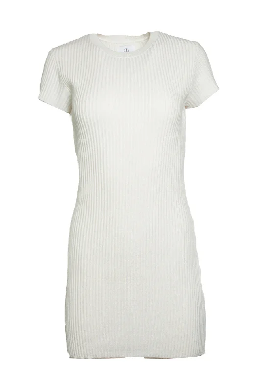 Ribbed dress in white Beach unclassified dresses