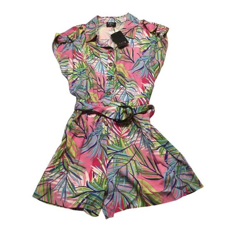 Romper By Fate In Tropical Print, Size: S Engagement unclassified dresses