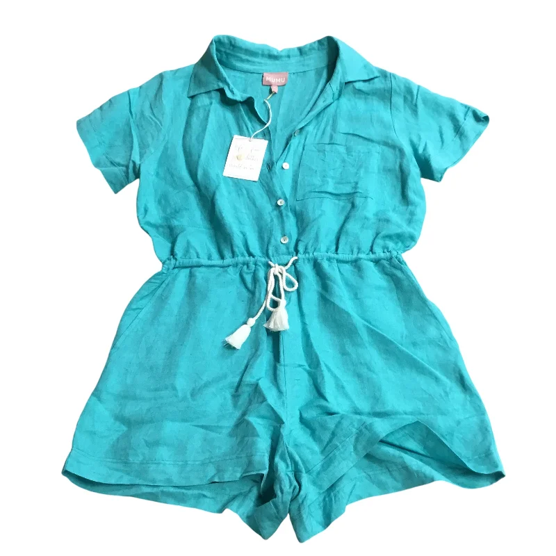 Romper By Show Me Your Mumu In Teal, Size: M Corset unclassified dresses