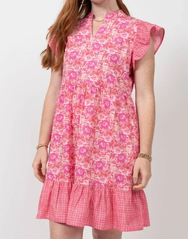 Run For The Roses Dress In Pink Halter unclassified dresses