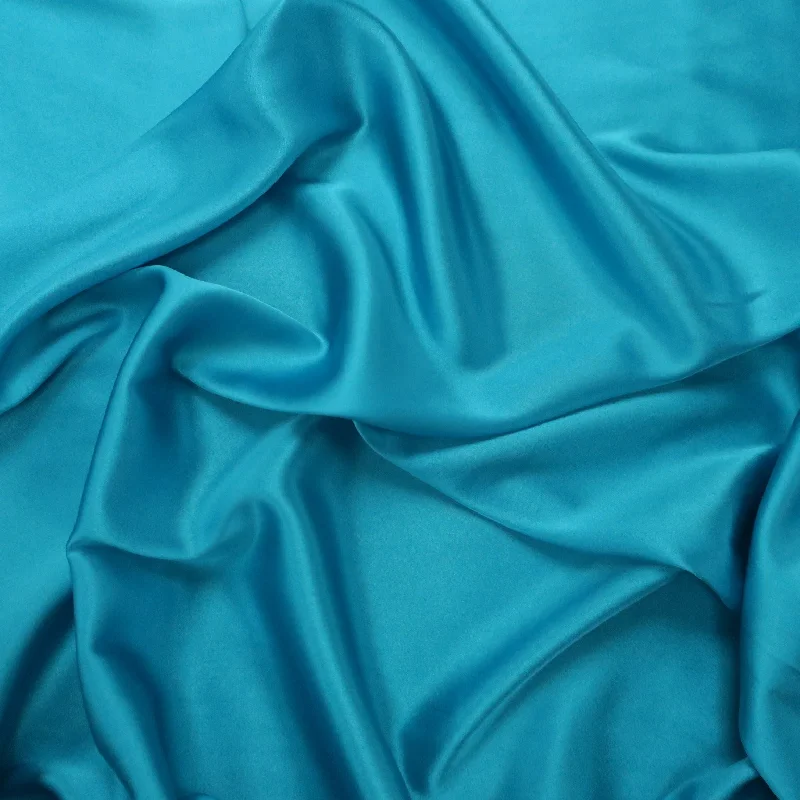 Silk Charmeuse Fabric Aqua Solid 54" 19mm Long unclassified dresses