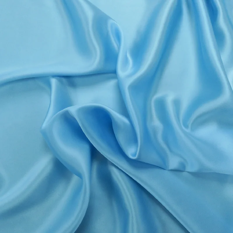 Silk Charmeuse Fabric Baby Blue Solid 54" 19mm Gothic unclassified dresses