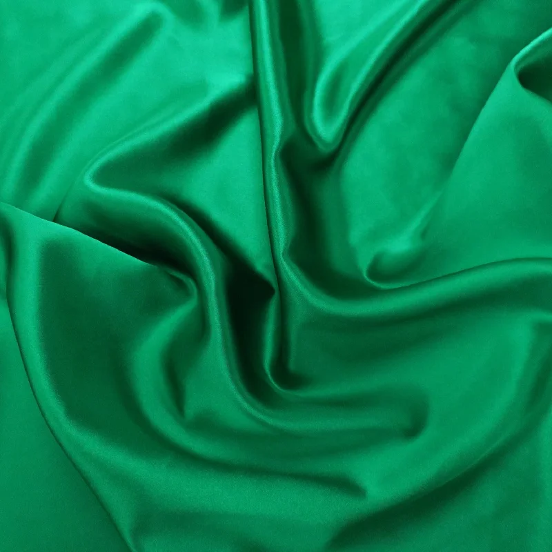 Silk Charmeuse Fabric Cadmium Green Solid 54" 19mm Luxury unclassified dresses