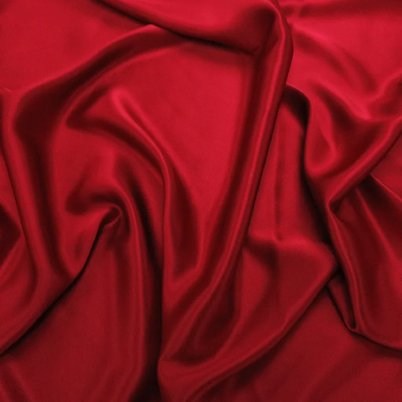 Silk Charmeuse Fabric Carmel Red Solid 54" 19mm Date night unclassified dresses