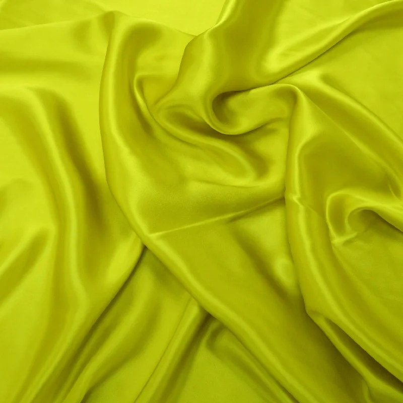 Silk Charmeuse Fabric Citron Green Solid 54" 19mm Wrap unclassified dresses