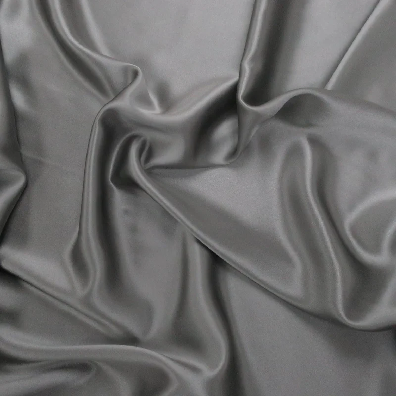 Silk Charmeuse Fabric Grey Solid 54" 100% Silk Graduation unclassified dresses